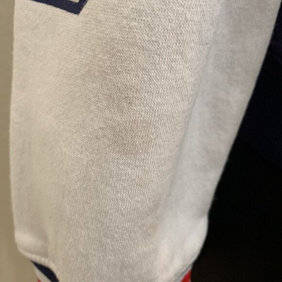 Marvel CAPTAIN USA Medium Navy White Snap Button Front Long Sleeve Unisex Jacket - Picture 9 of 14